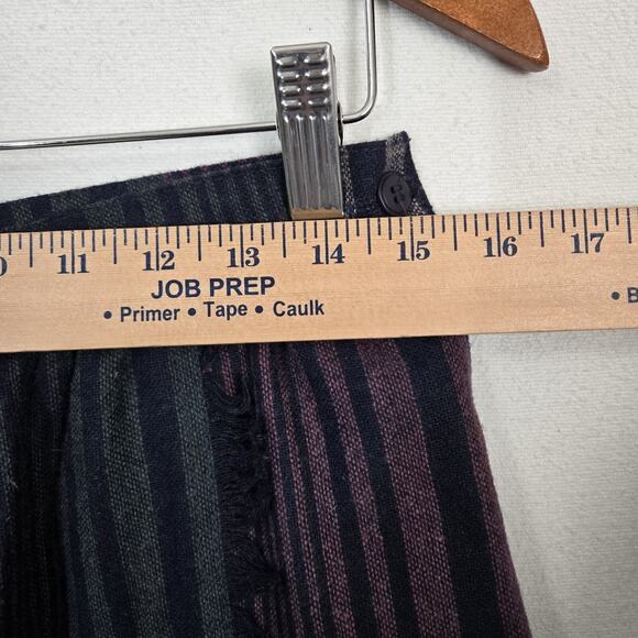 VTG Pant-Her Plaid Skirt 13/14* Multi Poly Wool Blend Fringe Preppy Union Label - Picture 12 of 16